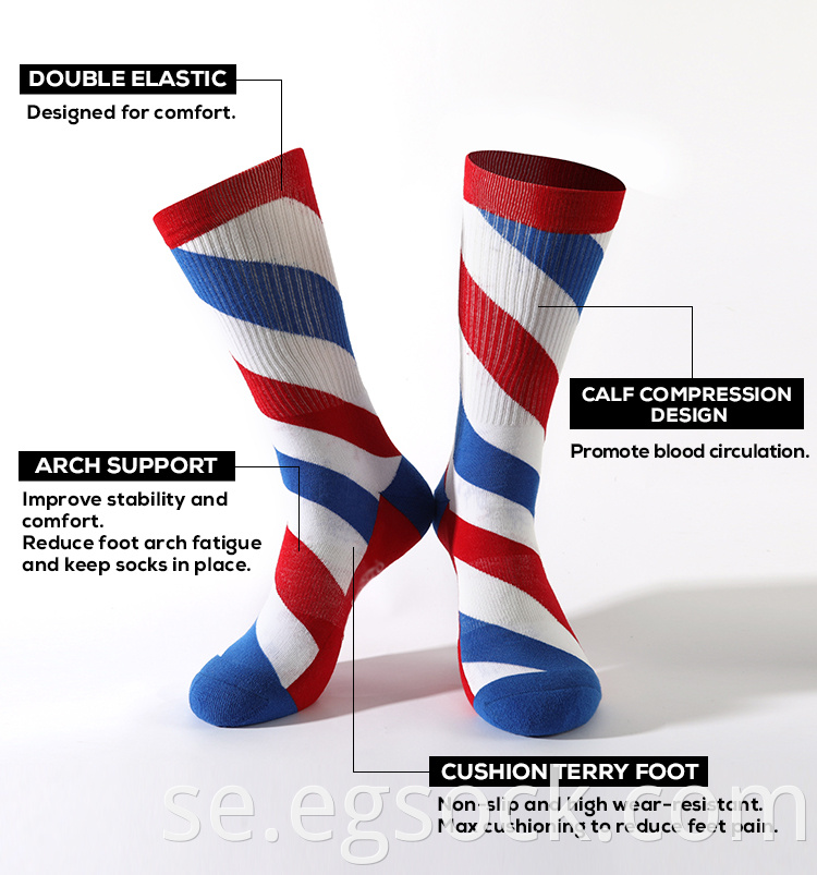 Custom Jacquard Sport Socks